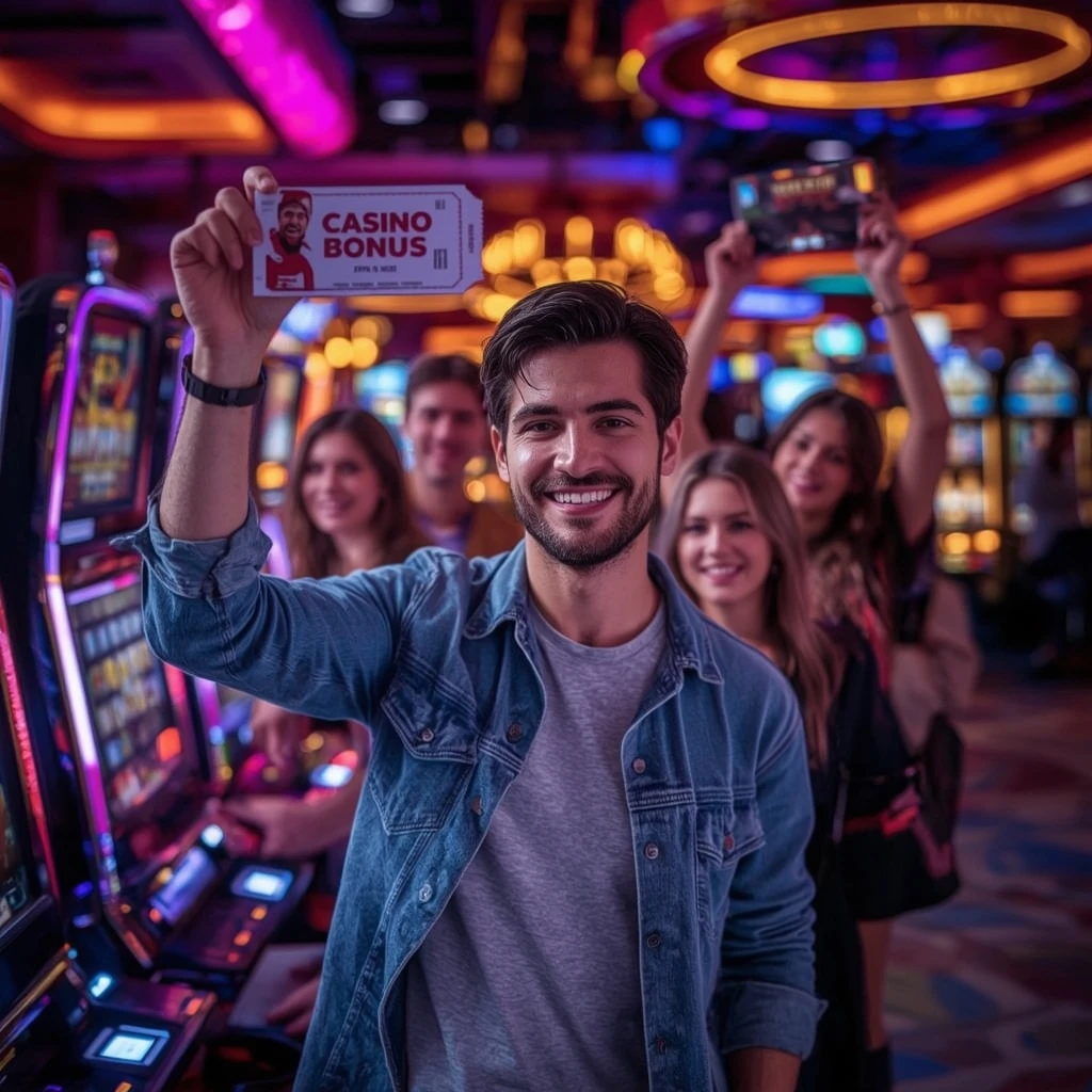 una persona con un bonus del casinò FULLSLOT NEW CASINO