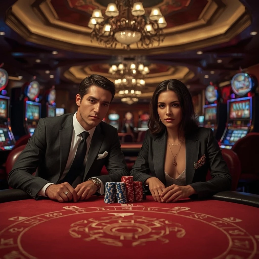 Due giocatori di poker al FullSlot New Casino